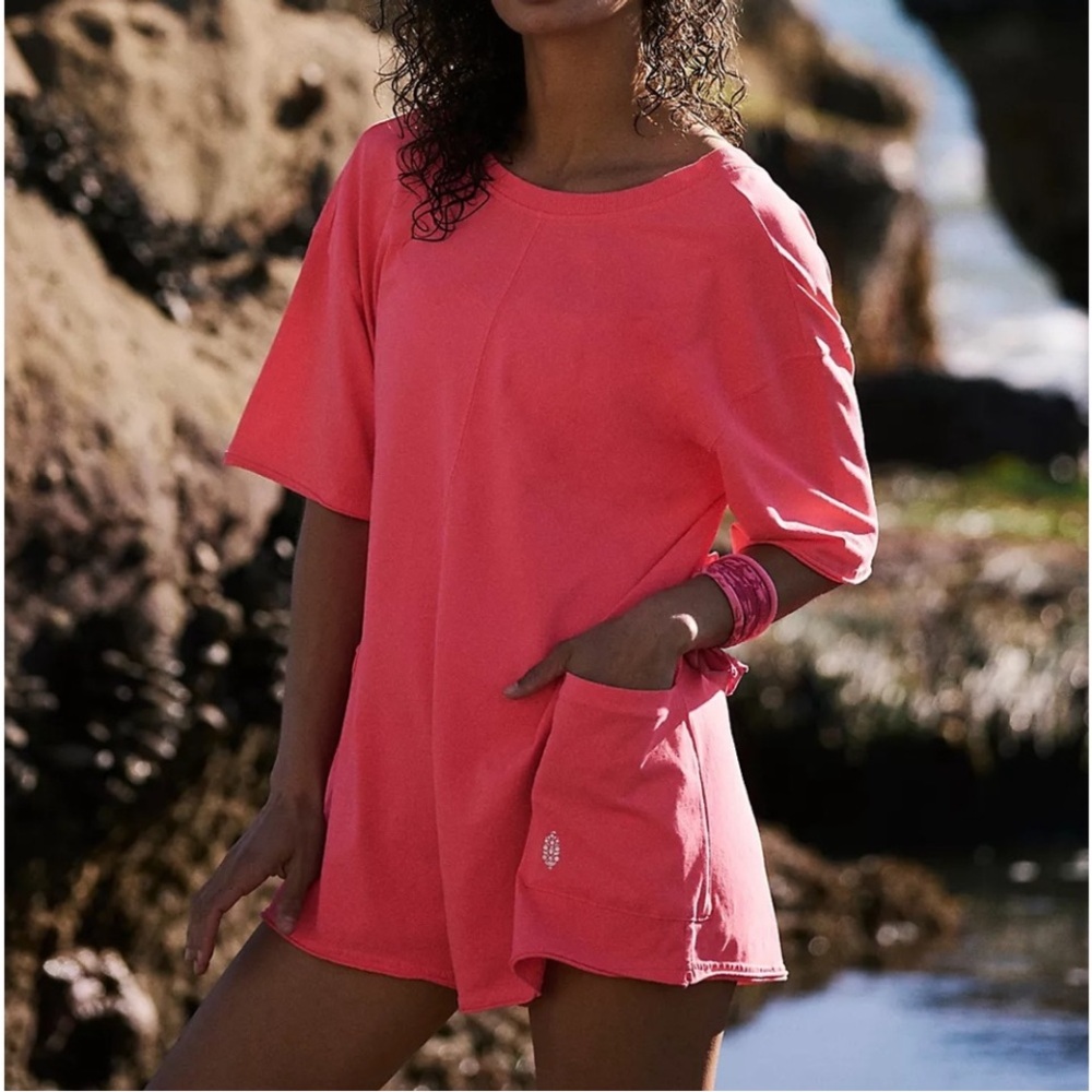 🌙FREE PEOPLE Hot Shot Tee Romper🌙